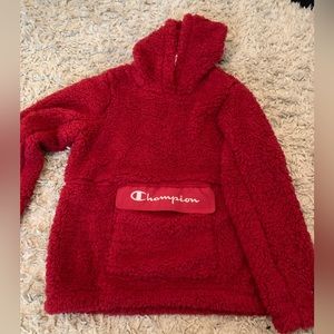 Champion Fleece Red Hoodie